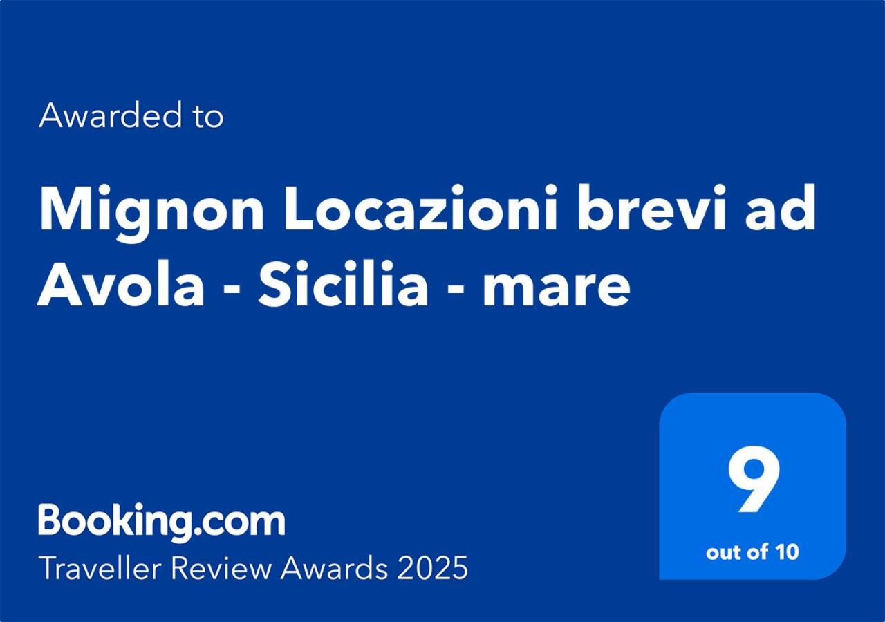 Appartamento Mignon Locazioni brevi ad Avola - Sicilia - mare Esterno foto